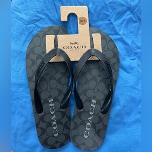 Women Coach flip flops new with tags